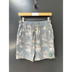 Marsh Wear Board Shorts Mens Sz S Redfish Drawstring Pockets Stretch Swim Trunks